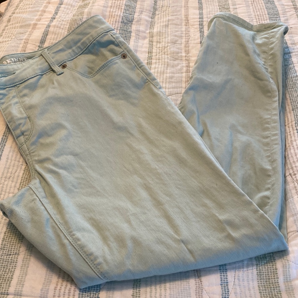 Skinny ankle mint jean